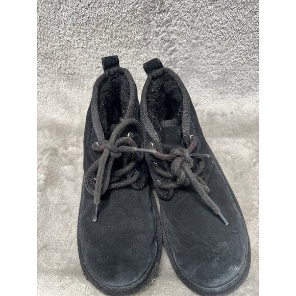 Kids UGG Neumel II Ankle Boots - Black Suede, Size 1 US [1017320K] Snow Winter - Picture 7 of 9